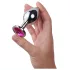 Desirel Pink Jewel M - anal plug (sølv-rosa)