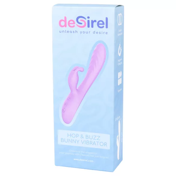 Desirel Hop & Buzz Bunny - Kanin Vibrator med Klitorisstimulator (Lilla)