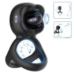 Biu-Biu - penisring og slikkende klitorisvibrator (svart)