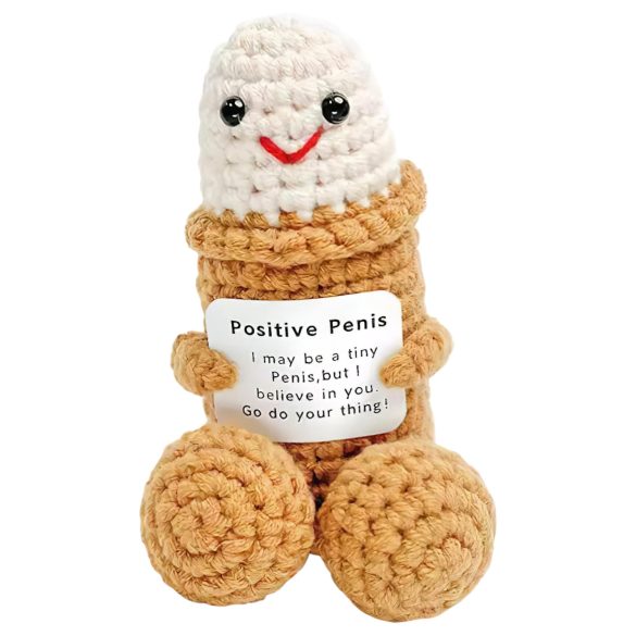 Positiv penis - strikket (naturlig)