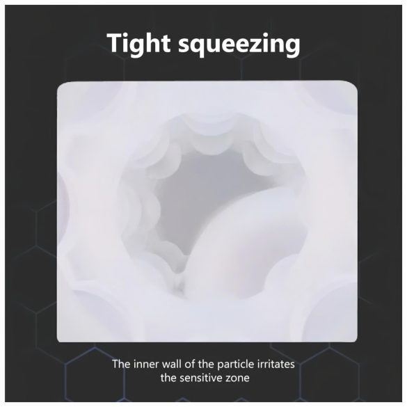 Lonely - sugende, oppvarmet masturbator med lydeffekter (hvit)