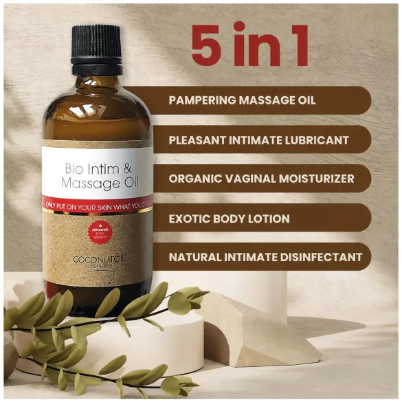 Kokosolje - Økologisk Intim- og Massasjeolje (80ml)