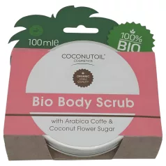   Coconutoil - Økologisk kroppsskrubb med kaffe & kokosblomstsukker (100ml)