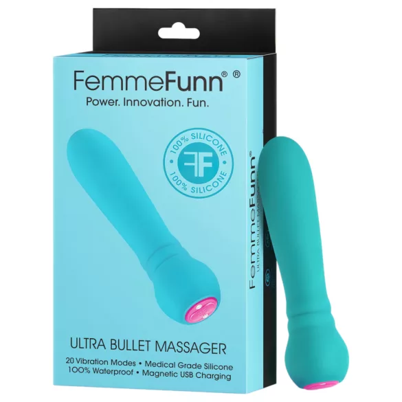 FemmeFunn Ultra Bullet - premium stavvibrator (turkis)
