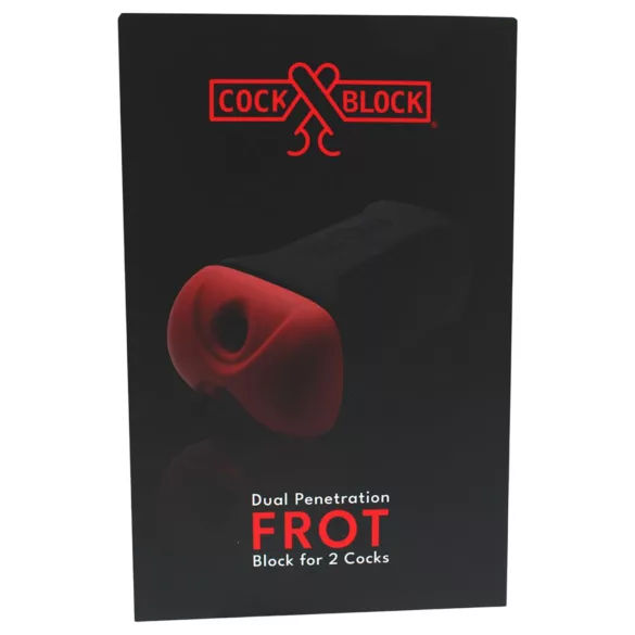 CockBlock - FROT dobbel masturbator (svart)
