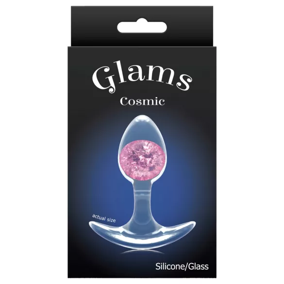 NS Novelties - gjennomsiktig analplugg - S (rosa)
