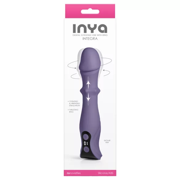 NS Novelties - støtende, roterende vibrator (lilla)