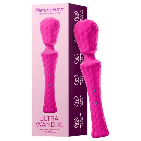 FemmeFunn Ultra Wand XL - premium massasjer vibrator (rosa)