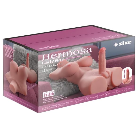 XISE Hermosa Lady Boy - vibrerende torso med støtfunksjon