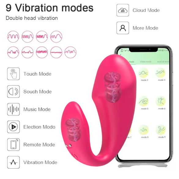 AlvUp - vibrerende egg (rosa)