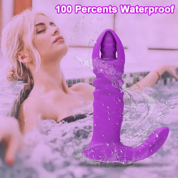 AlvUp - App-styrt støt-analdildo (lilla)