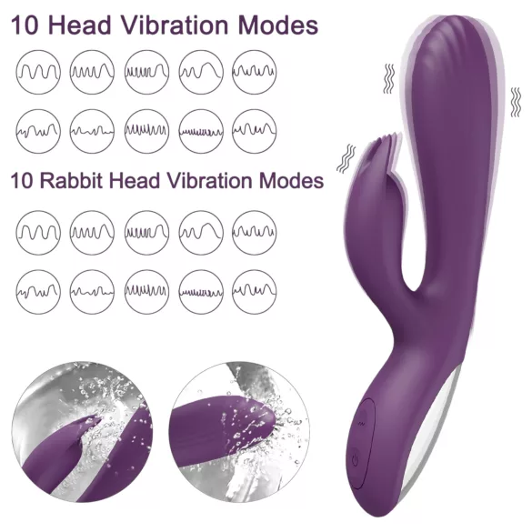 AlvUp - kanin G-punkt vibrator (lilla)