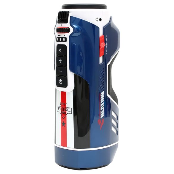 Leten SM Future Pro - elektrisk støt, lyder, strammende, oppvarmende masturbator (blå)