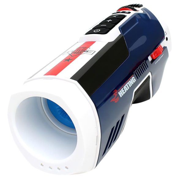 Leten SM Future Pro - elektrisk støt, lyder, strammende, oppvarmende masturbator (blå)