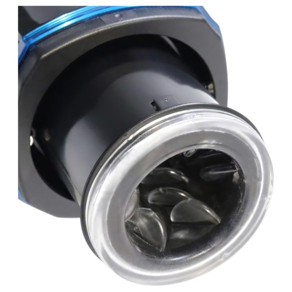 Leten SM320 - stønner, støter, oppvarmende masturbator (svart)