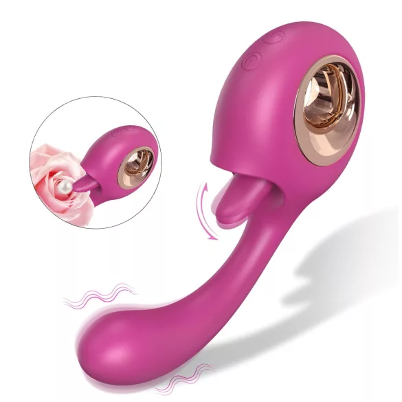 Sex HD - slikke- og G-punkt-vibrator (rød)