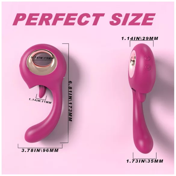 Sex HD - slikke- og G-punkt-vibrator (rød)
