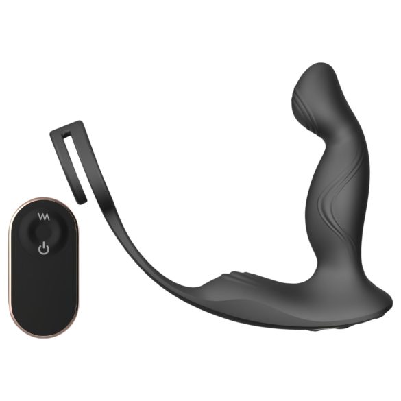Sex HD Virgil - kombivibrator for menn (sort)