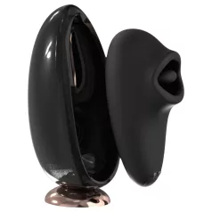 Sex HD Speil - varmende slikkevibrator (svart)
