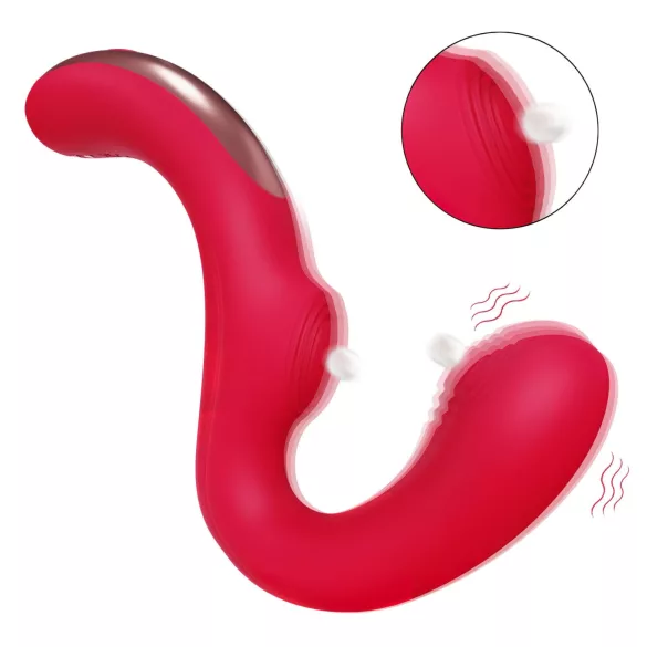 SEX HD Genie - G-punkt og klitorisvibrator (rød)