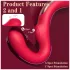 SEX HD Genie - G-punkt og klitorisvibrator (rød)