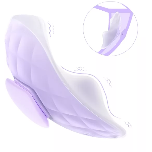 Sex HD - bærbar trusevibrator med fjernkontroll (lilla)