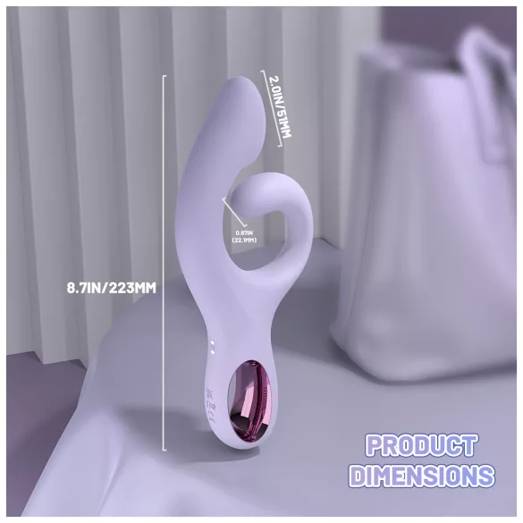 Sex HD - G-punktvibrator med klitorisskaft (lilla)