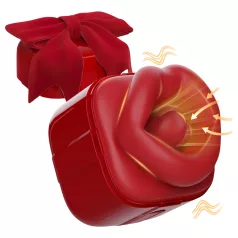 SEX HD Herlig Kyss - slikkende-sugende vibrator (rød)
