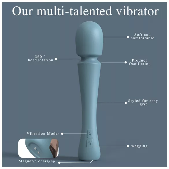 SEX HD Dancer - massasjerende vibrator (turkis)