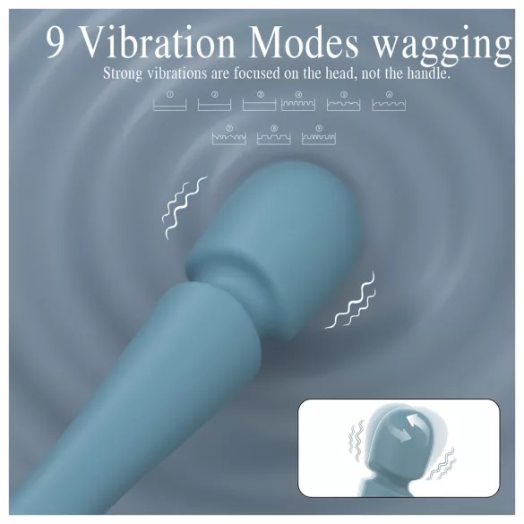 SEX HD Dancer - massasjerende vibrator (turkis)
