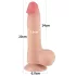 Lovetoy Sliding-Skin - Orkidé Ball-Testikeldildo - 20cm (naturlig)