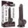 Lovetoy Sliding-Skin - testikel kaksjiktet dildo - 19,5 cm (brun)