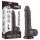Lovetoy Sliding-Skin - realistisk tofarget dildo med testikler - 20cm (brun)