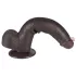 Lovetoy Glidende-Hud - sugekopp, dobbeltsjiktdildo - 20,8 cm (brun)
