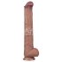 Lovetoy - Dobbeltsjikts XXL dildo - 36,5 cm - (naturlig)