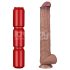 Lovetoy - Dobbeltsjikts XXL dildo - 36,5 cm - (naturlig)