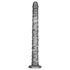 Lovetoy King Size – ekstra stor vibrator - 40,5 cm (grå)