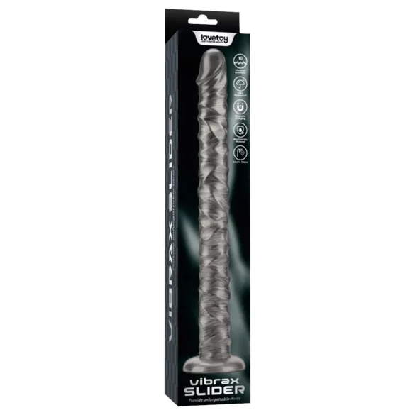 Lovetoy King Size – ekstra stor vibrator - 40,5 cm (grå)
