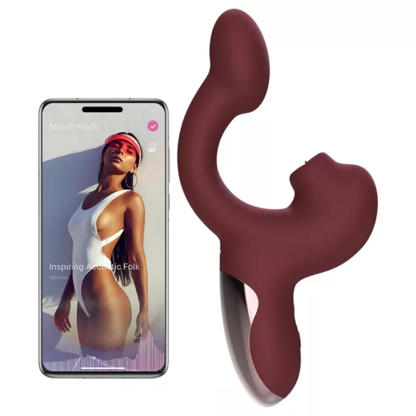 Magic Motion Magic Ponder - 2-i-1 klitorisakselvibrator (burgunder)