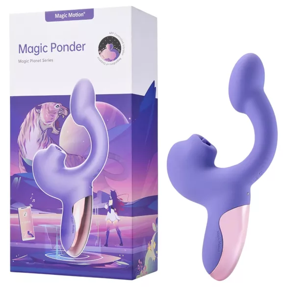 Magic Motion Magic Ponder - 2-i-1 klitoris-armvibrator (lilla)