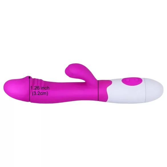 Pretty Love Snappy - vanntett G-punktsvibrator med klitorisstimulator (lilla)