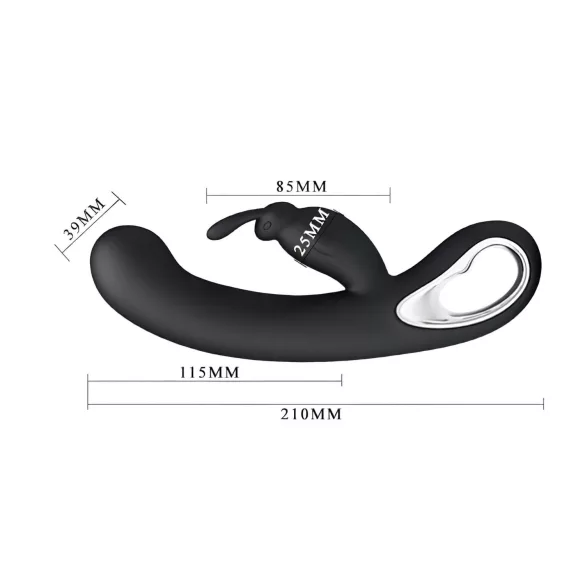 Pretty Love Webb - vanntett klitorisstimulator (svart)