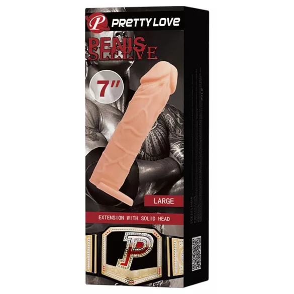 Pretty Love - naturfarget peniskappe med enkel ring