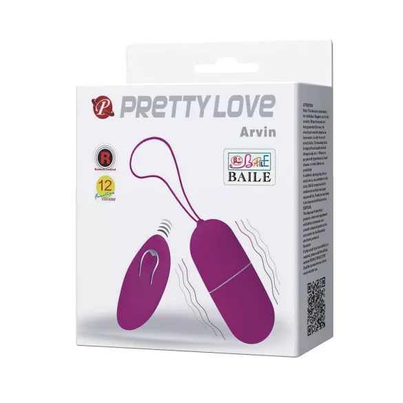 Pretty Love Arvin - trådløst vibrerende egg (rosa)