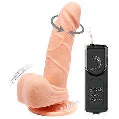   Baile Barbara Mark - realistisk, roterende vibrator - 15 cm (naturlig)