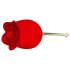 Pretty Love Rose Lover - 2-i-1 tunge klitorisvibrator (rød)