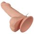 Baile Zebulon - realistisk vibrator med testikler - 19cm (naturlig)