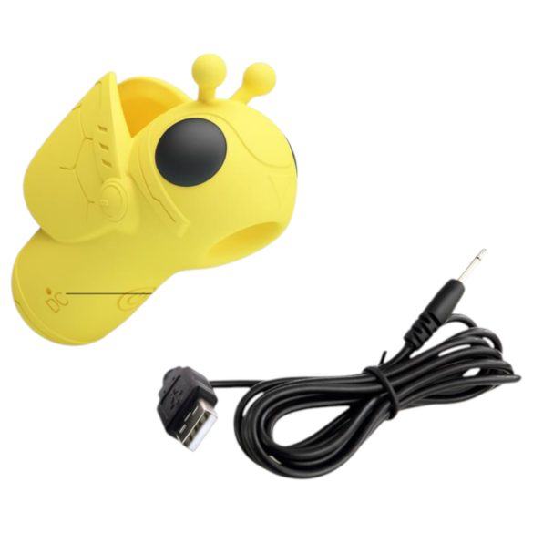 Pretty Love Magic Bee - klitorisstimulator finger-vibrator (gul)