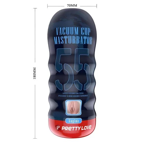 Pretty Love vakuumkopp - realistisk vagina-masturbator (hudfarget)