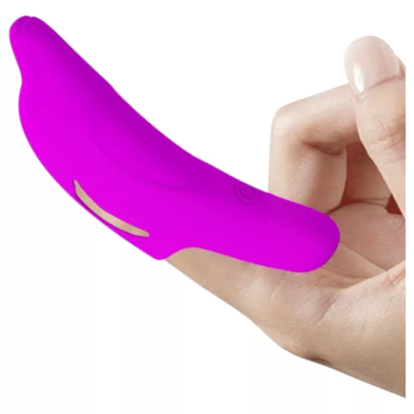 Pretty Love Delphini - delfin fingertuppvibrator (lilla)
